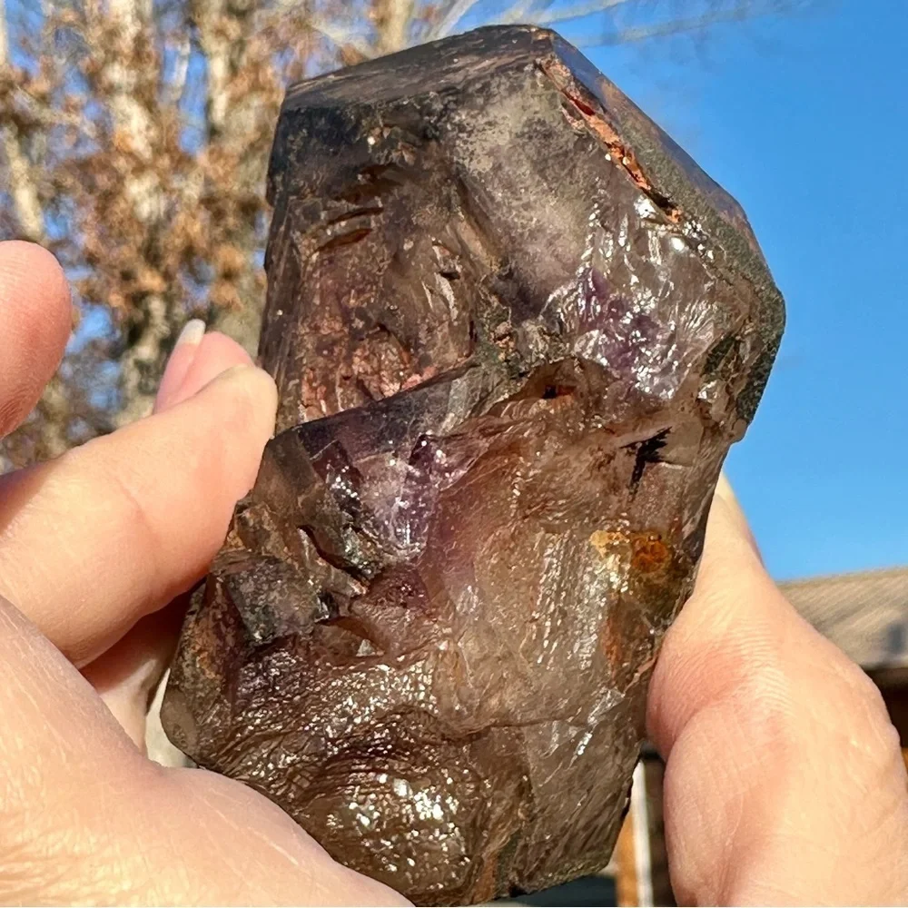 Natural AURALITE Amethyst Rough Multi Terminated LARGE Specimen super 23